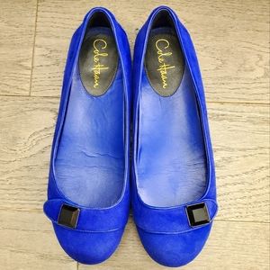 Cole Haan blue suede flats